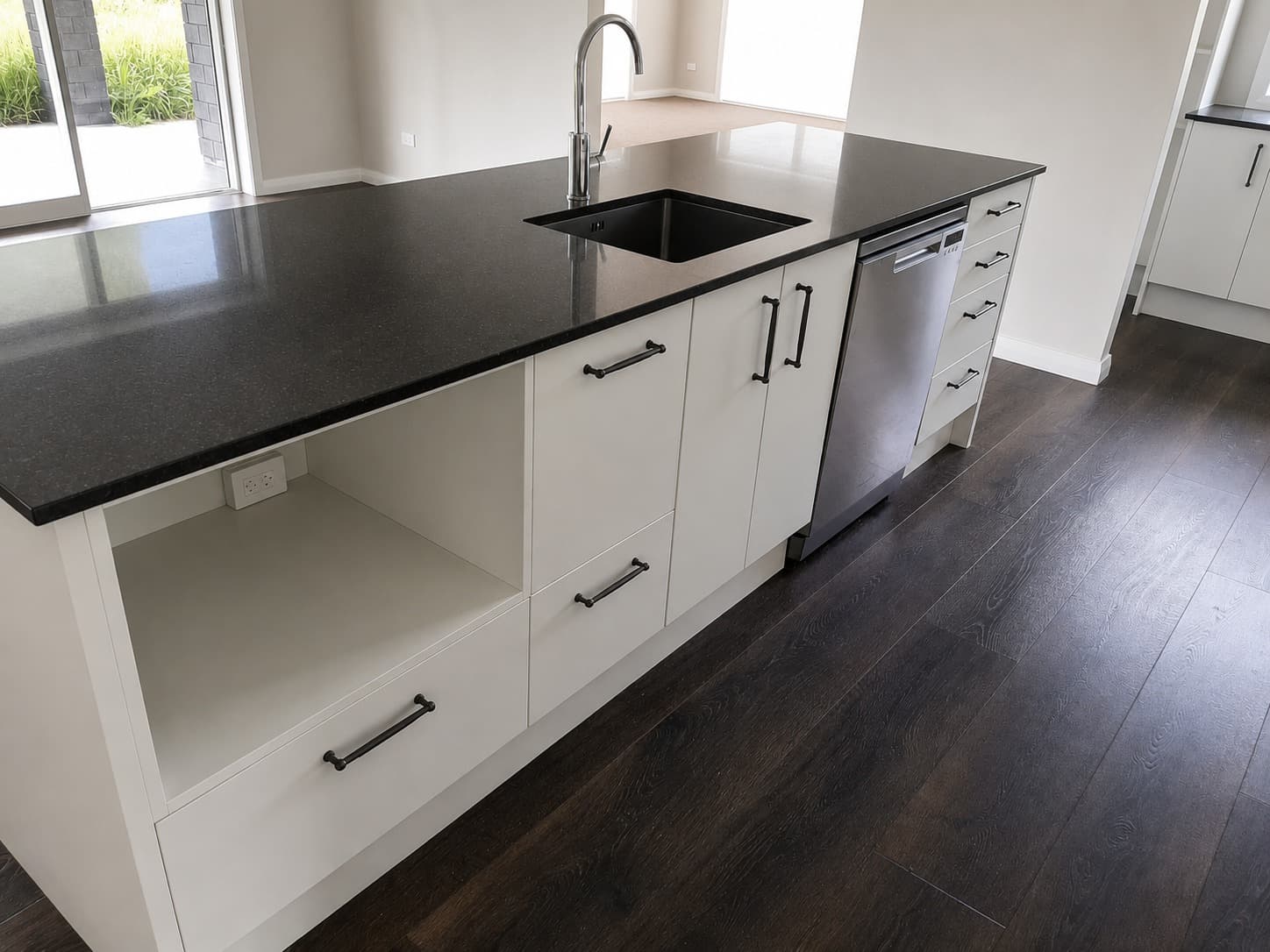 Kitchen Island Sink Dishwasher - Full House Renovation with Kitchen, Laundry and Bathrooms - Ambient Civil Auckland