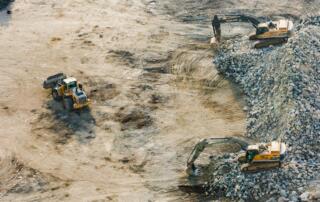 Civil construction excavators and earthworks equipment in Auckland